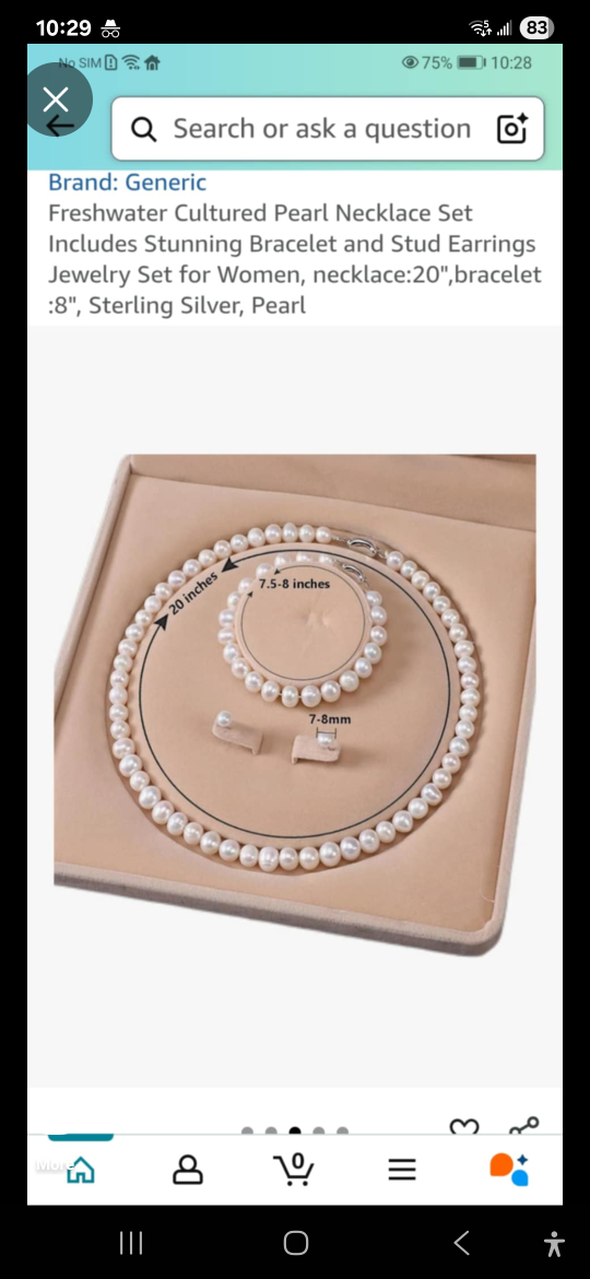 Freshwater Cultured Pearl Necklace Set - New - photo 3
