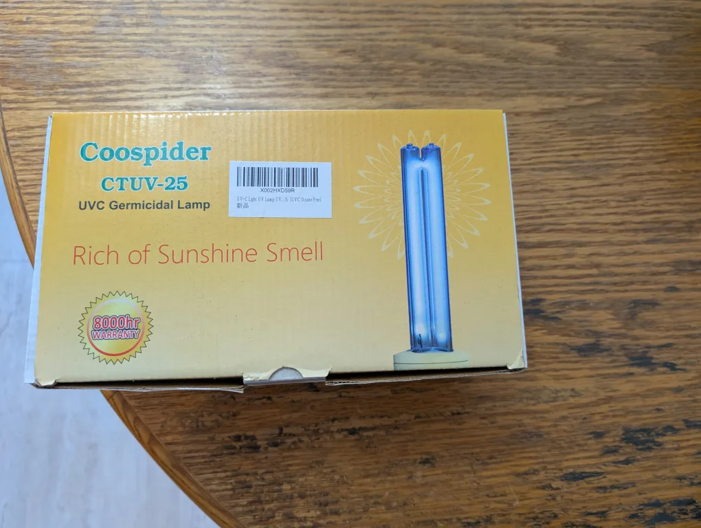 Coospider CTUV-25 UVC Germicidal Lamp image indicator(2)