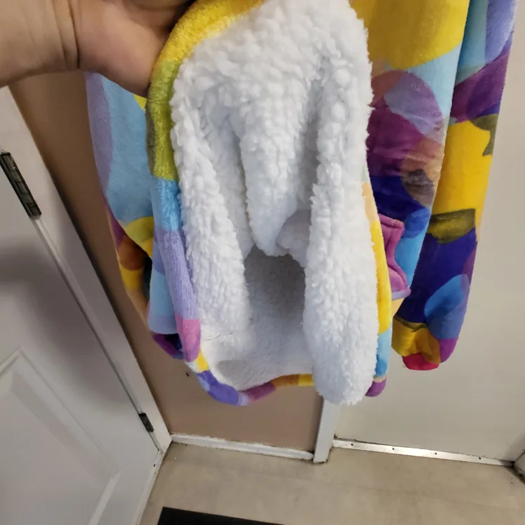 Colourful Cozy Fleece Soft Hoodie sz med/lrg image indicator(3)