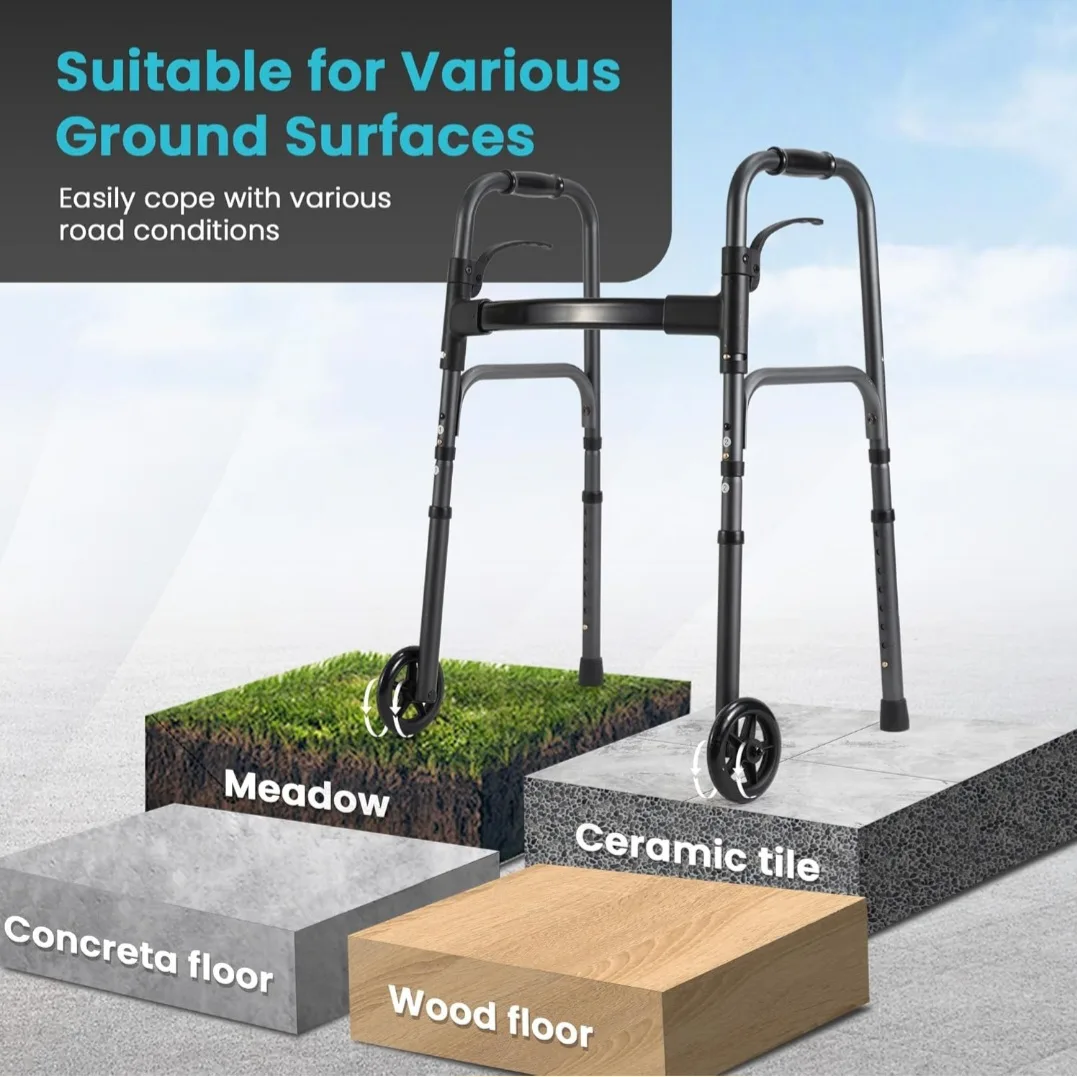 FOLDING WALKER - Charcoal Grey image indicator(7)