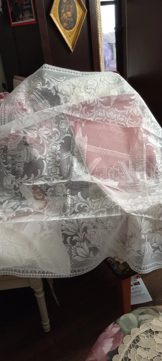 Lace Tablecloth - White thumbnail