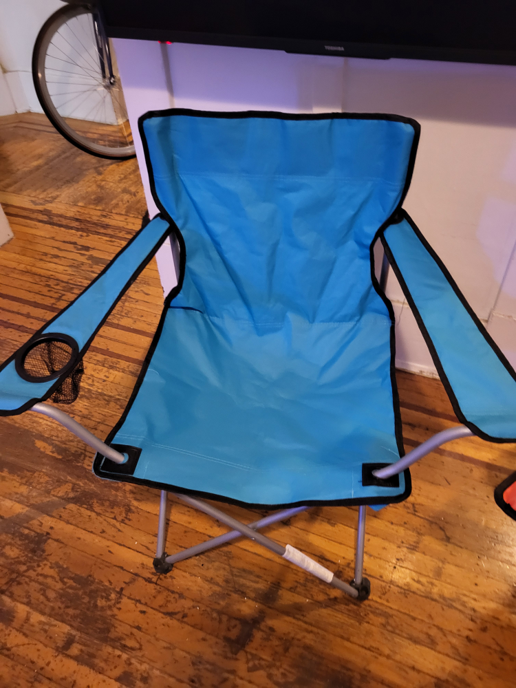 Folding Camping Chairs - Blue & Orange - photo 2