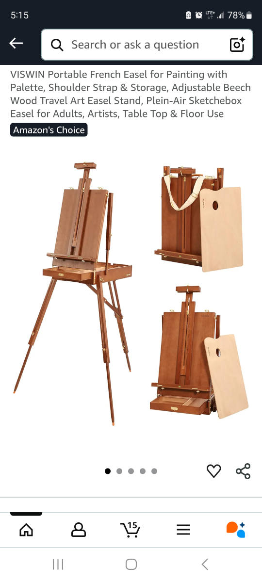 VISWIN Portable French Easel - Black