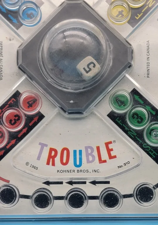 Irwin Toys (1965) TROUBLE Board Game by Kohner Bros image indicator(4)