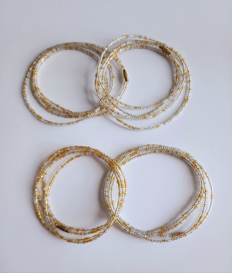 (4pcs set ) Single Waist Beads - Various Colors