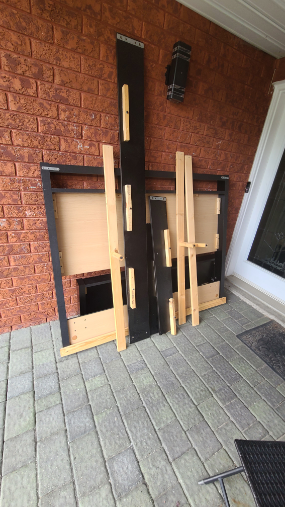 Black Bed Frame (Disassembled) - photo 2