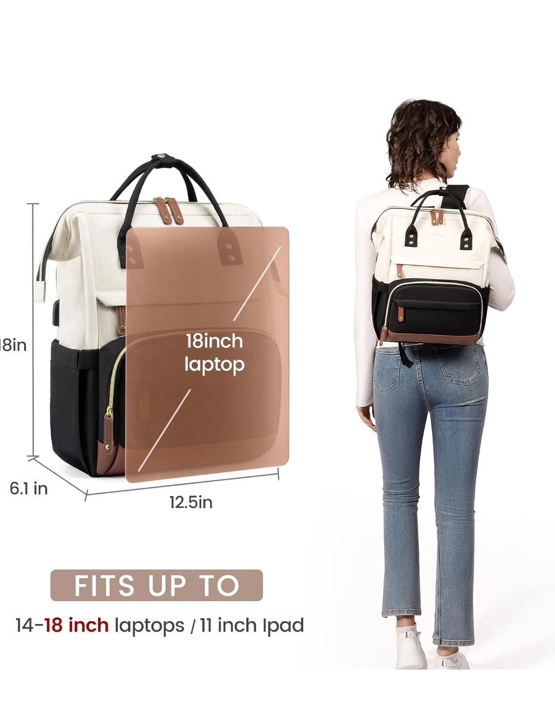 LOVEVOOK Laptop Backpack for Women - photo 4