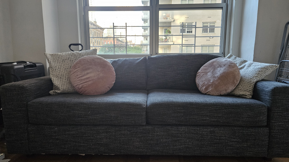 West Elm Sleeper Gray Two-Seat Sofa