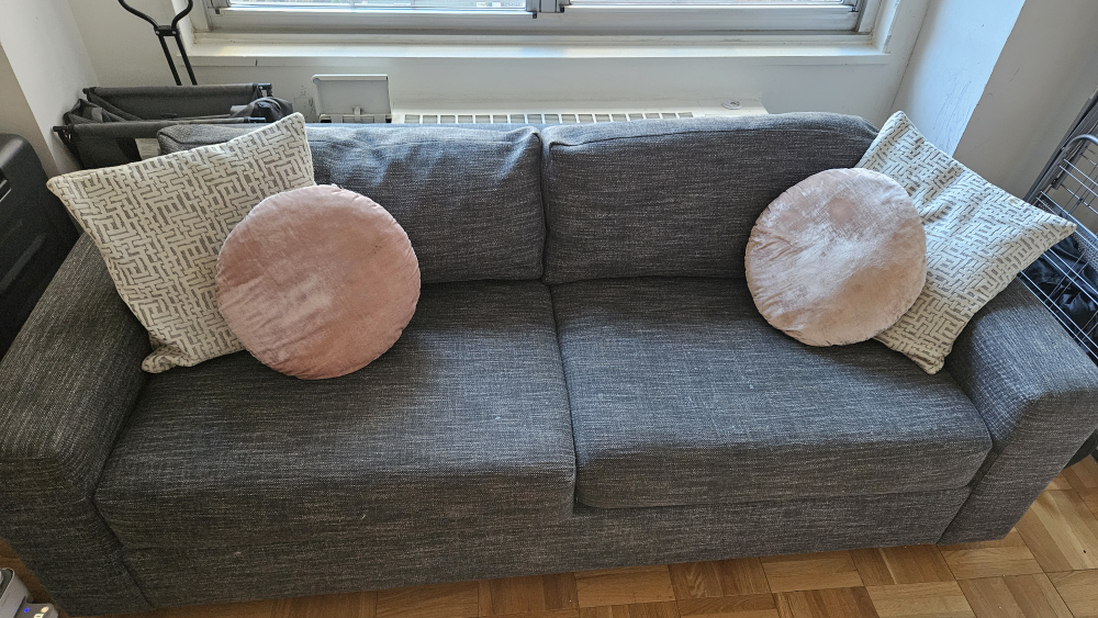 West Elm Sleeper Gray Two-Seat Sofa - photo 4
