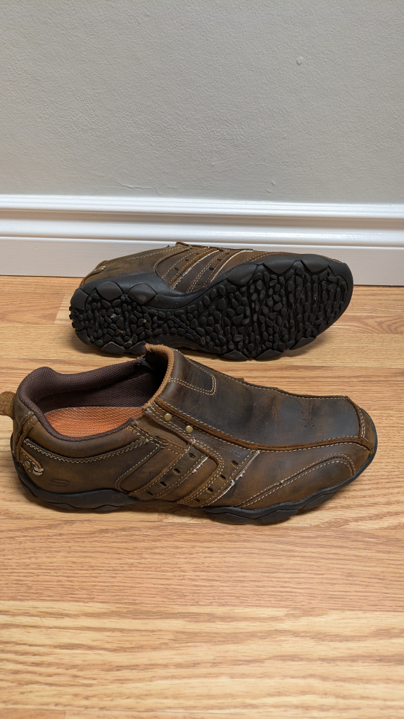 Skechers Relaxed Fit Men's Leather Loafers Size 10 - photo 5