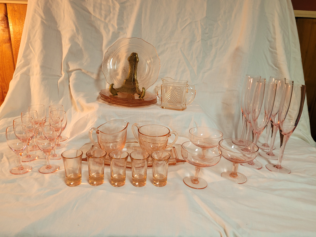 Vintage Pink Depression Glass Collection
