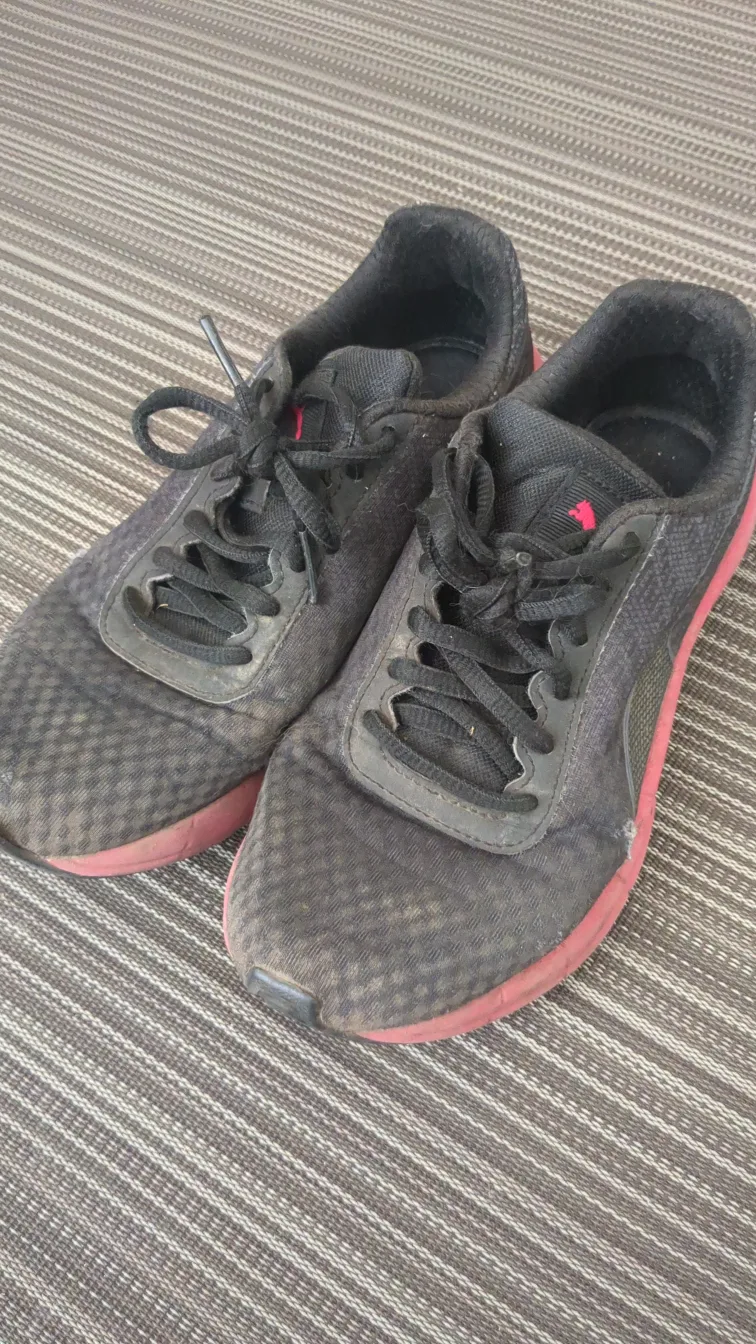 Puma Running Shoes - Black & Pink thumbnail
