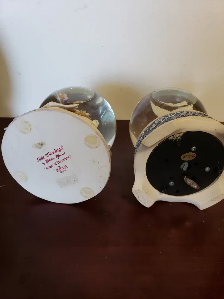 2 Little Blessings Angel Snow Globes image indicator(2)