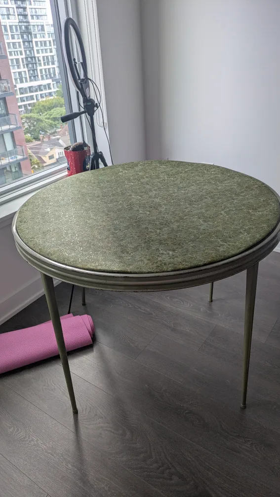 Vintage Round Green Table image indicator(4)