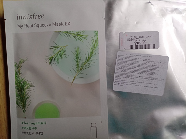 Innisfree My Real Squeeze Mask EX - Tea Tree - photo 2