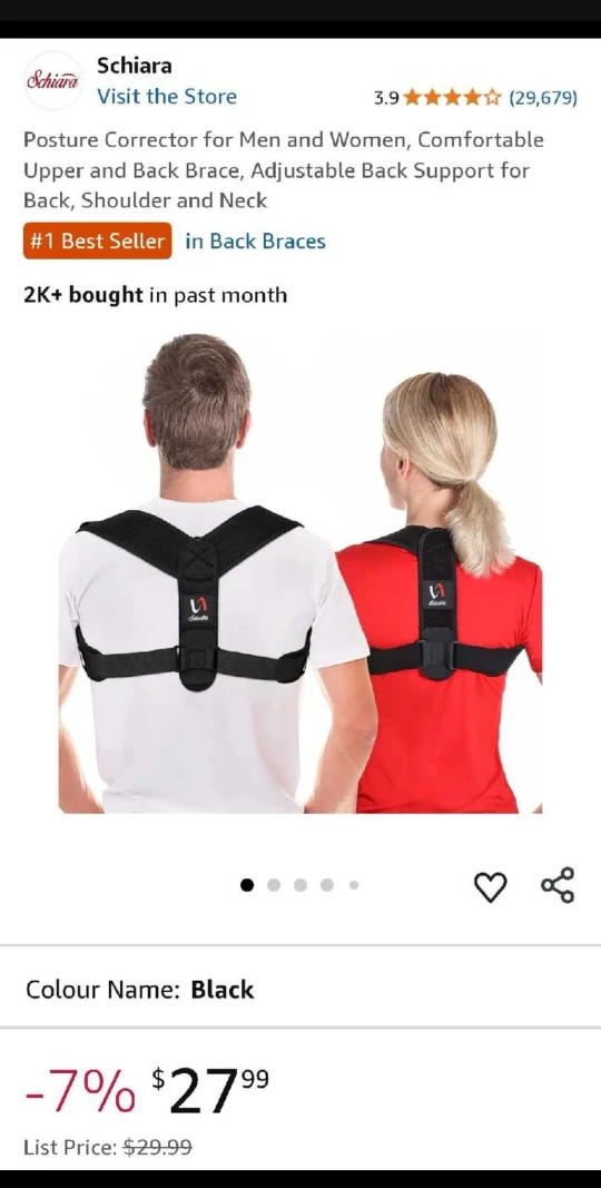 Posture Corrector - Universal Size 30-43"