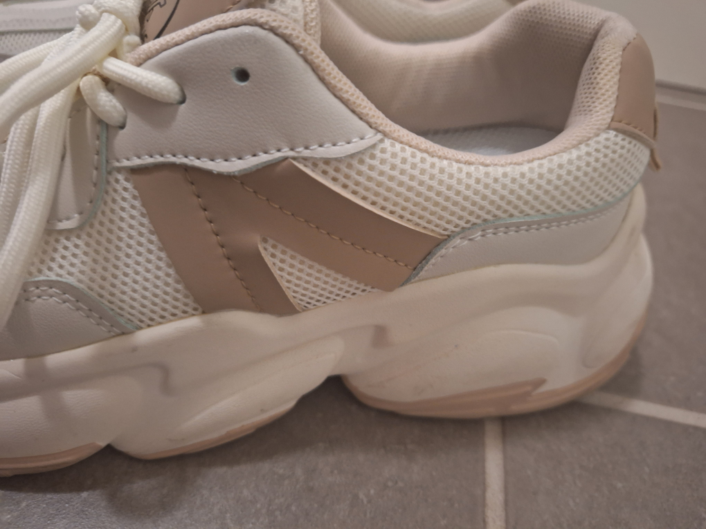 Beige and White Fashion Sneakers - photo 2