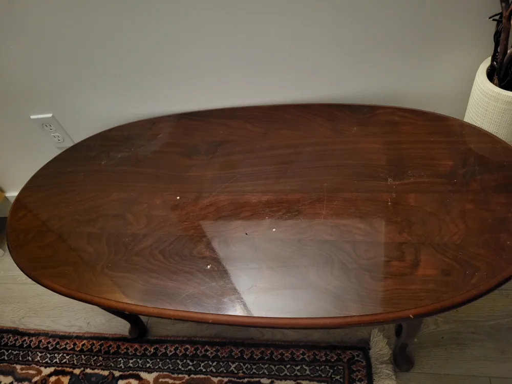 Oval Coffee Table - Wood thumbnail