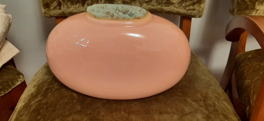 Peachy Pink Ceramic Vase