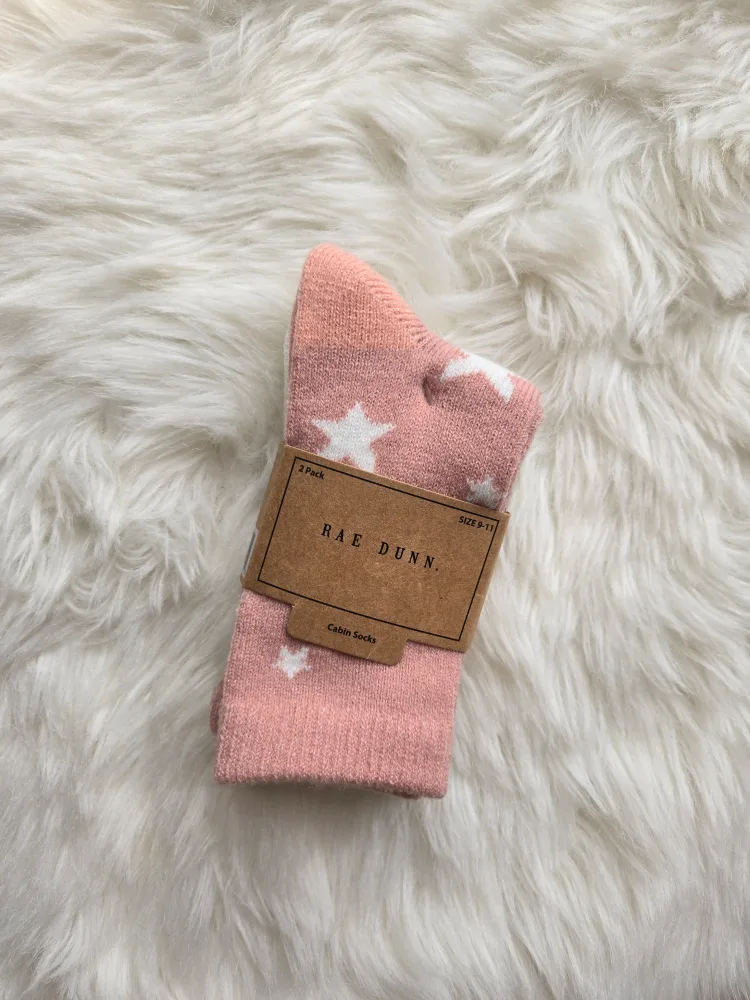 Rae Dunn Cabin Socks - Size 9-11 thumbnail