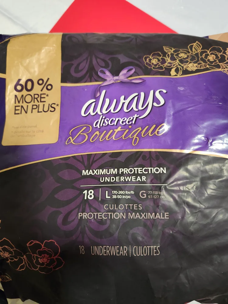 Always Discreet Boutique Underwear - Size L (9) image indicator(2)