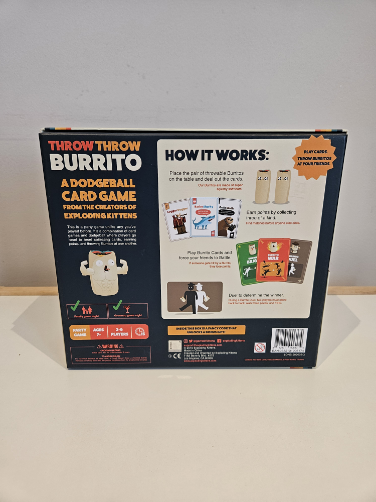 Throw Throw Burrito - A Dodgeball Card Game - photo 3