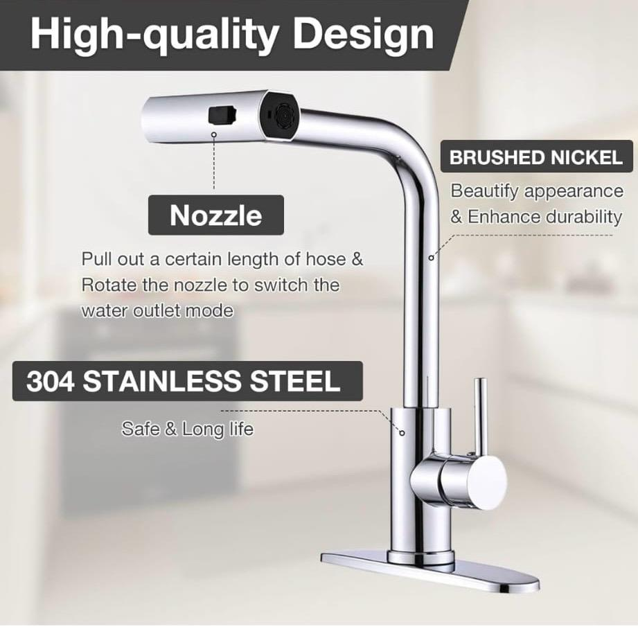 Zuhne Kitchen Faucet - Brushed Nickel - photo 5