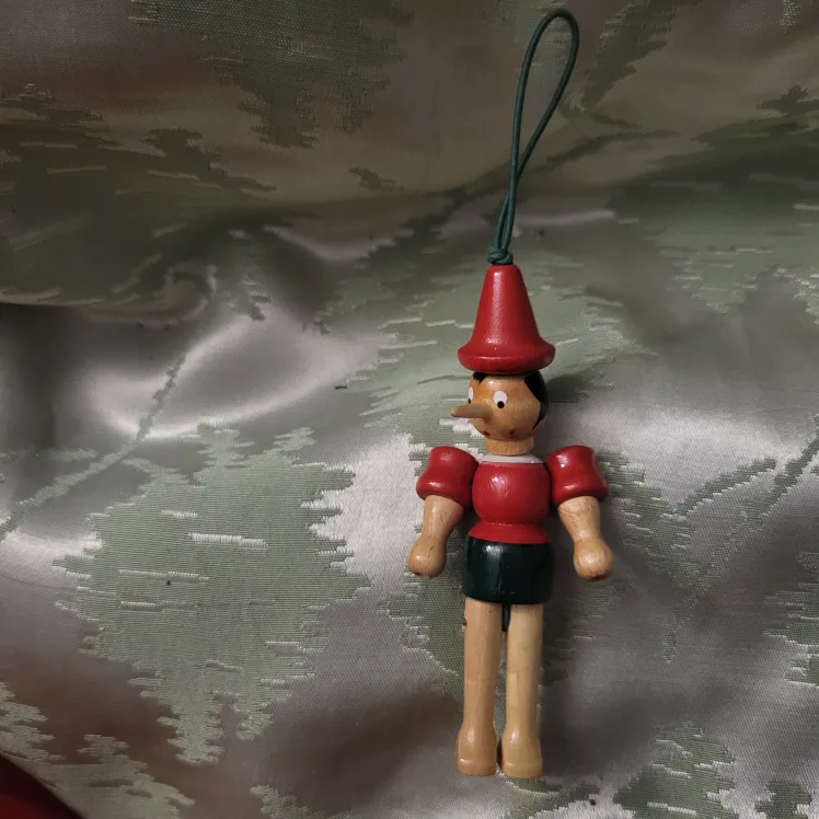 Wooden Pinocchio Ornament thumbnail