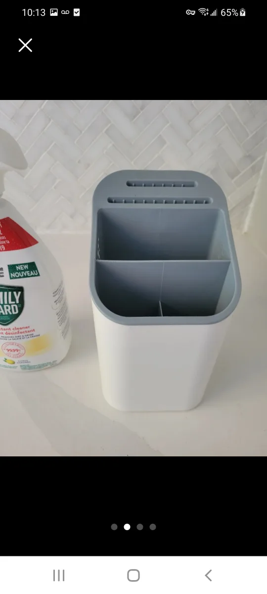 Cutlery Organizer - White & Gray image indicator(2)