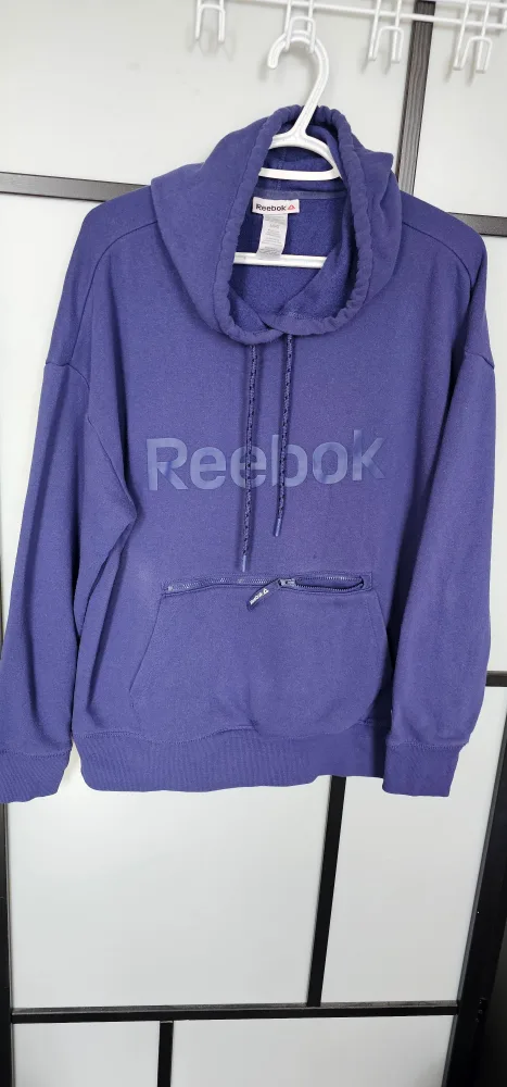 Reebok Purple Hoodie - Size L thumbnail