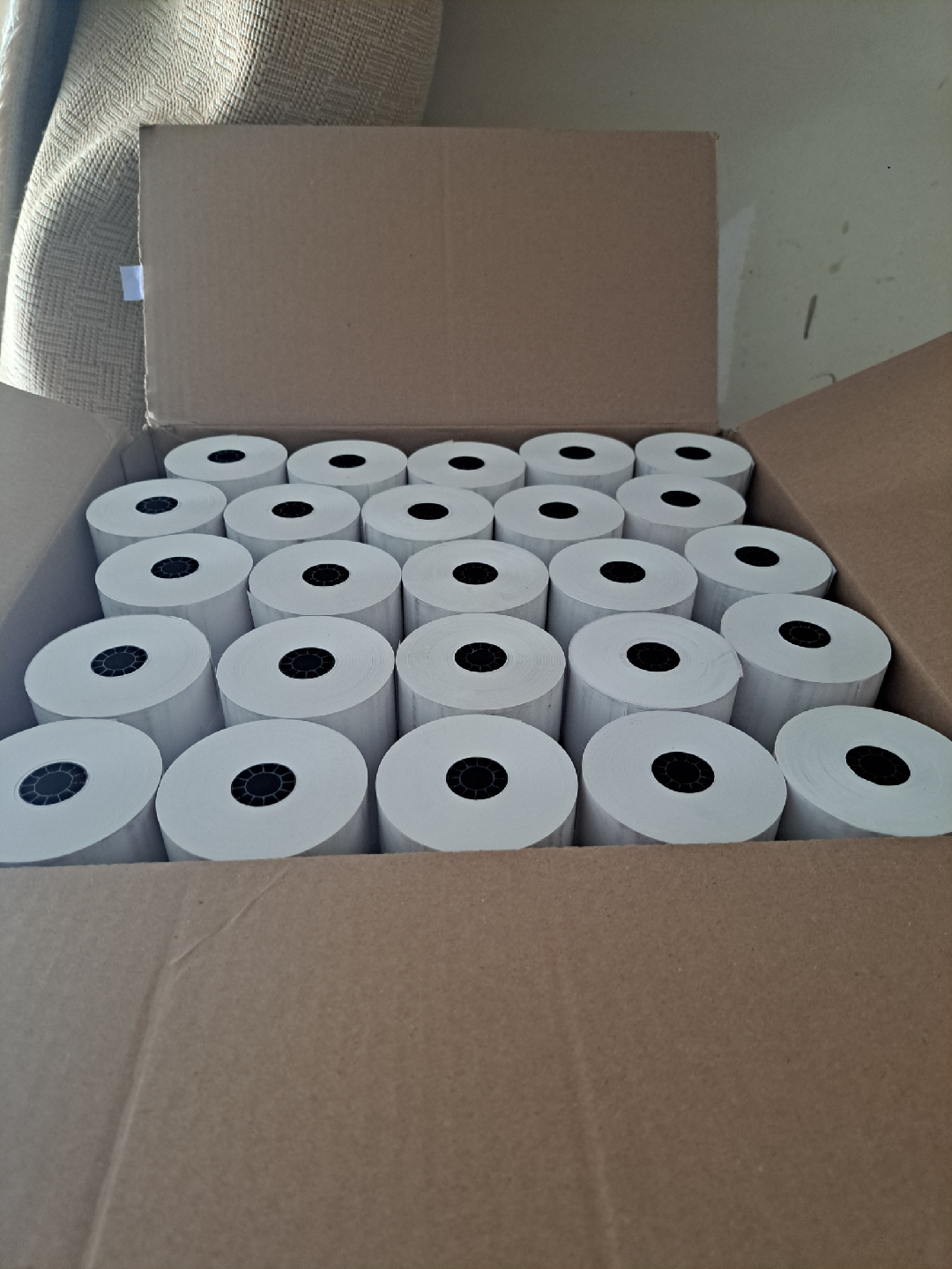 Box of Thermal POS Paper Rolls