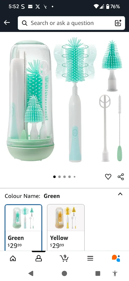 Baby Feeding Set - Warmer + Cleaner + Glass Bottles image indicator(6)