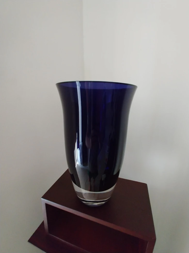 Blue Glass Vase - Made in Poland "🧡"