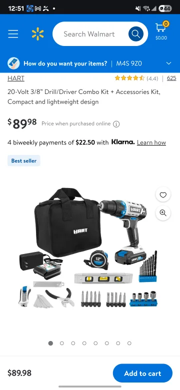 Hart 20-Volt 3/8" Drill/Driver Combo Kit