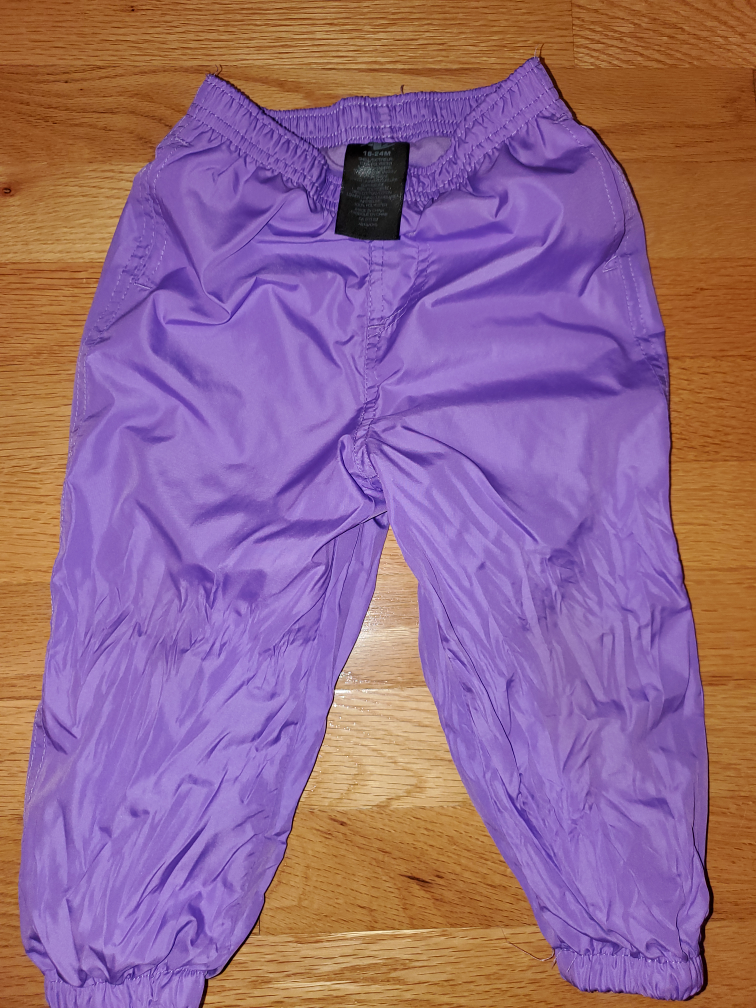 Purple Toddler Splash Pants, Size 18-24 Months