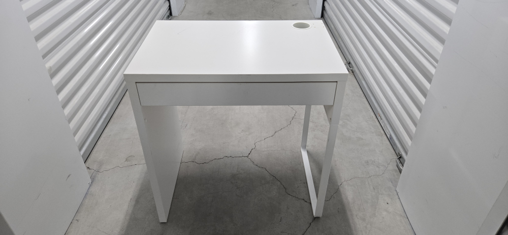 White Desk with Drawer