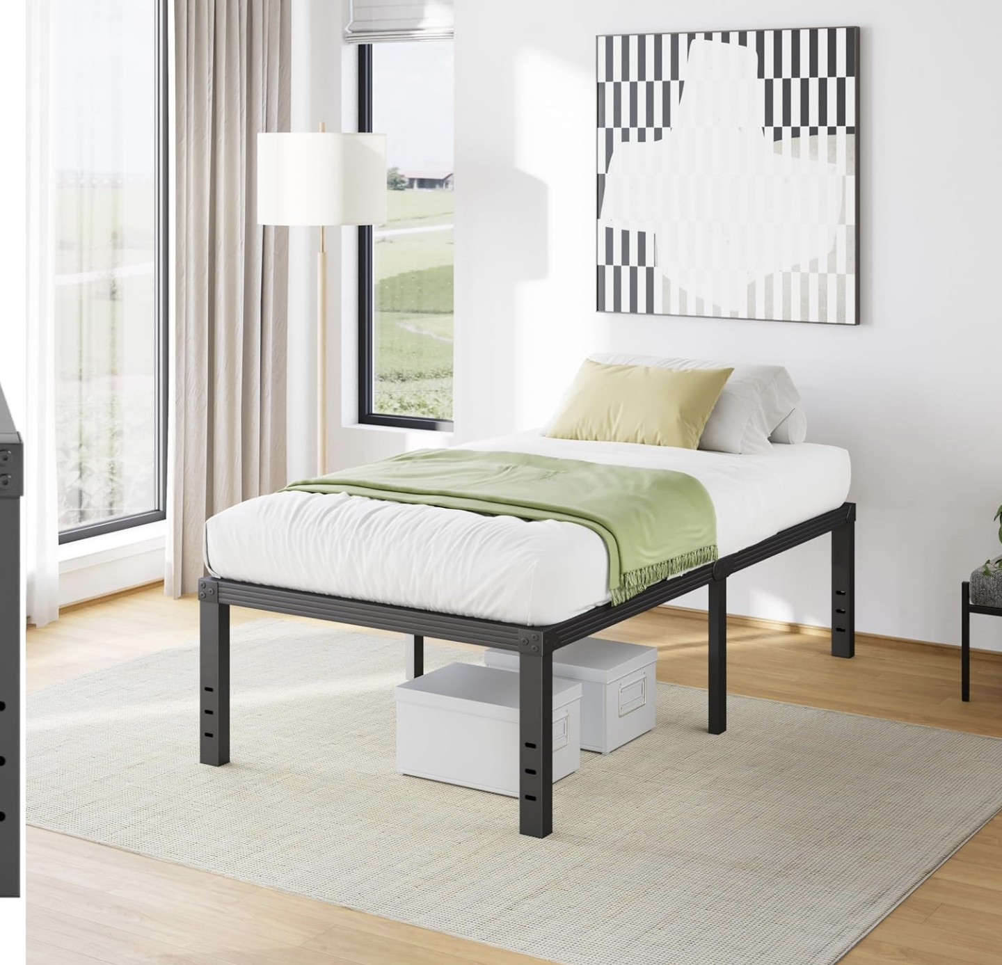 Unopened box brand new Twin XL Metal Bed Frame - 80"x38"