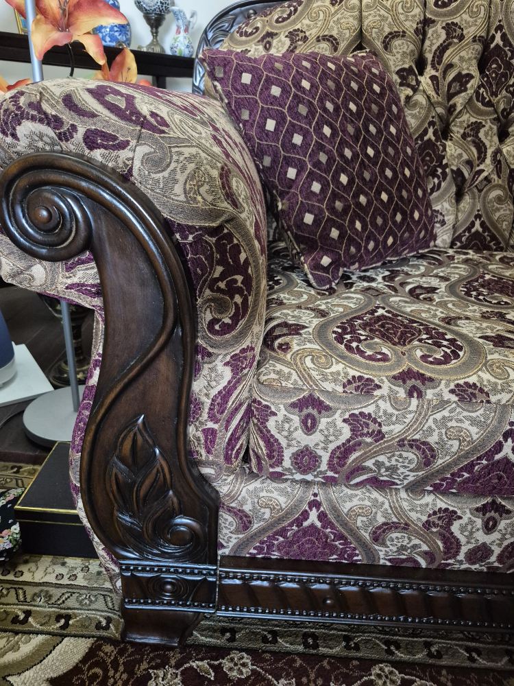 Patterned Loveseat and Sofa - photo 3