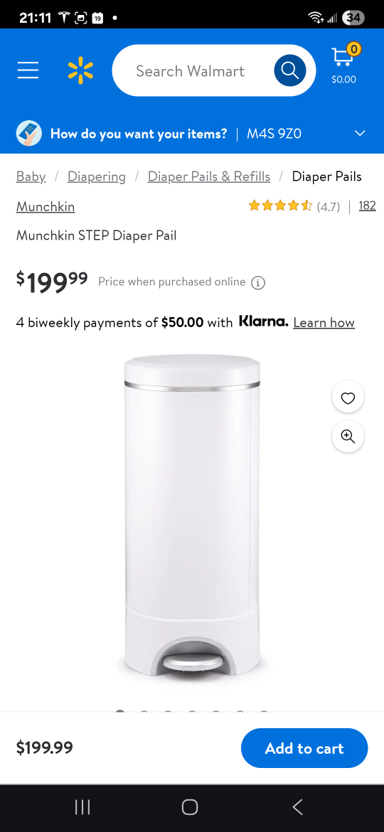 Munchkin STEP Diaper Pail