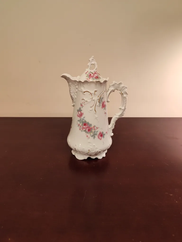 Vintage Victoria Carlsbad Austria Floral Pitcher thumbnail