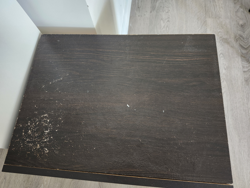 Dark Brown 2-Drawer Nightstand - photo 3