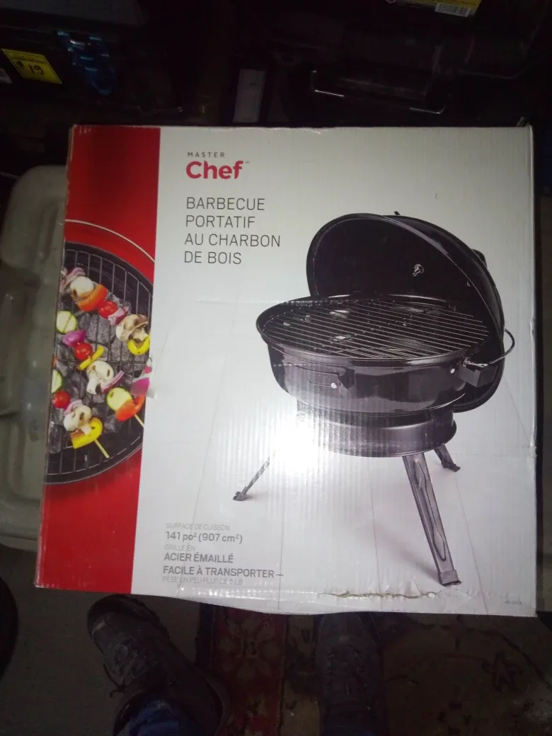 Master Chef Portable Charcoal BBQ - NEW thumbnail