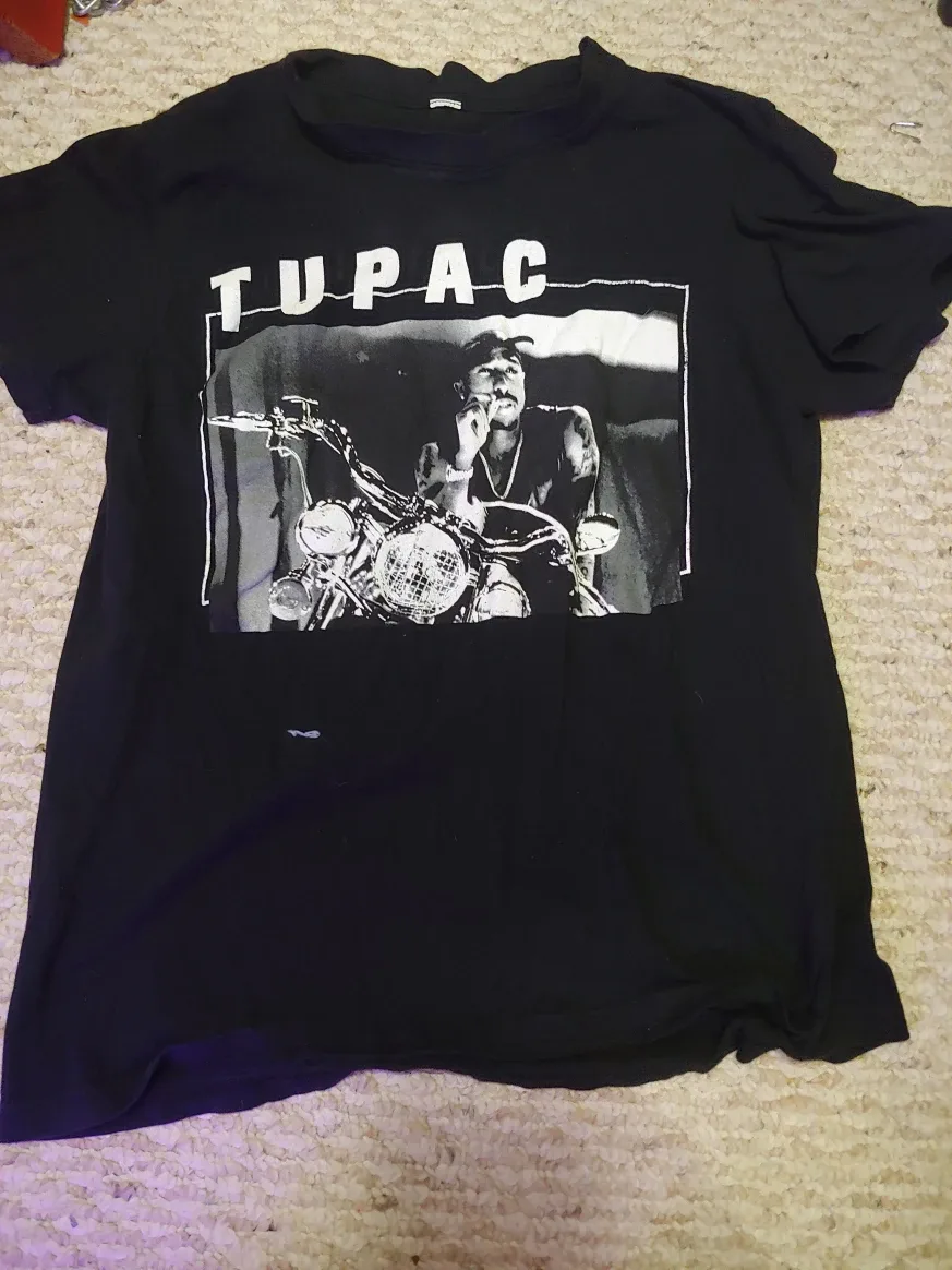 Tupac Bravado Black T-Shirt - Size S thumbnail