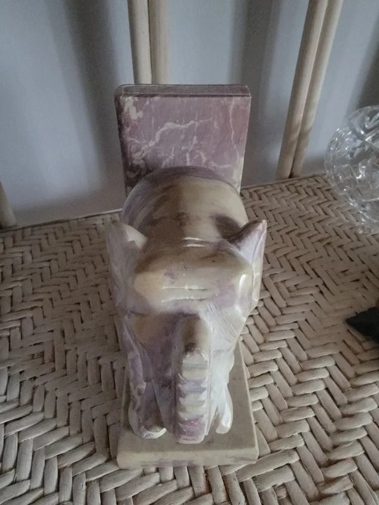 Elephant Marble Bookends image indicator(3)