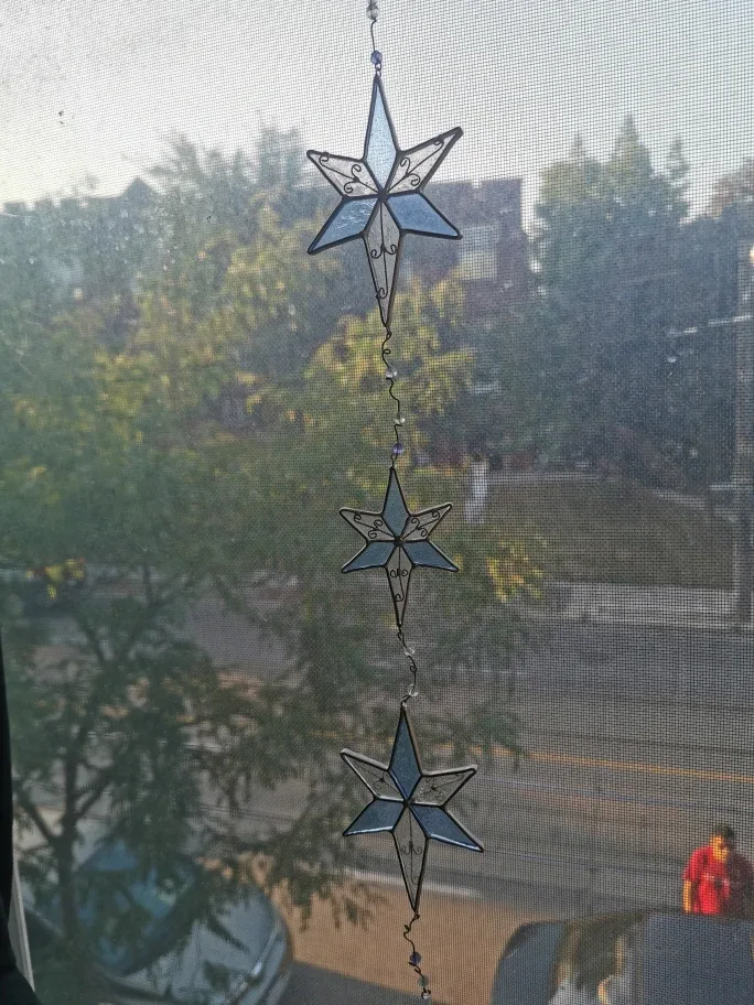 Star Stained Glass Window Hanging image indicator(4)