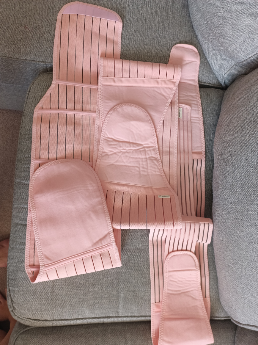 Postpartum Belly Wrap 3-in-1 – Pink,  Size m, l - photo 2