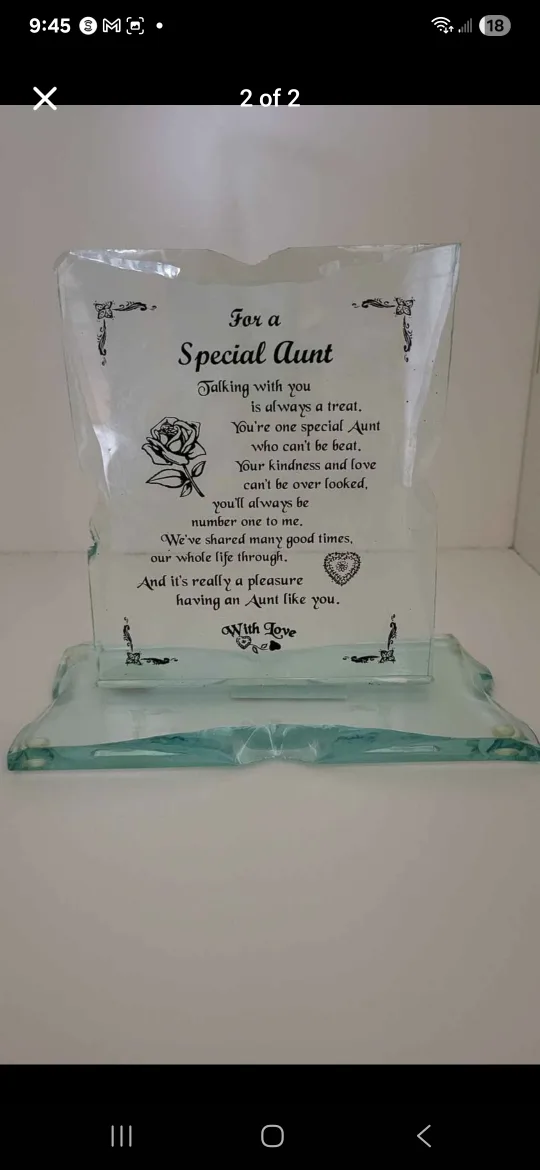 Special Aunt Glass Plaque thumbnail