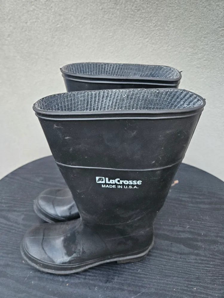 LaCrosse Black Rubber Boots - Size 9 thumbnail