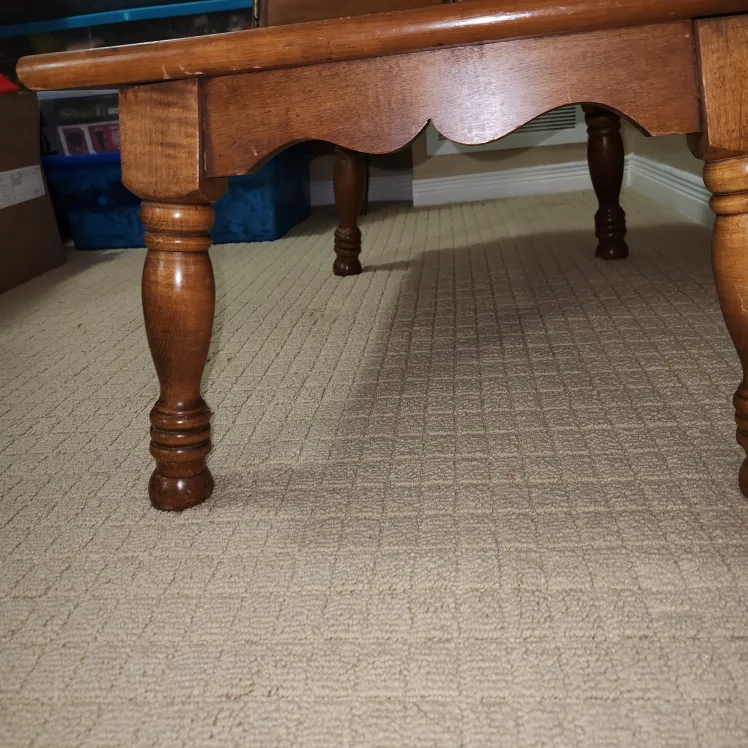 Vintage solid real Wood end table image indicator(3)