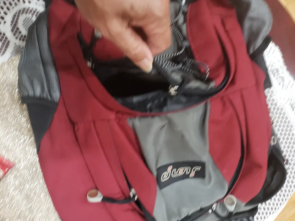 Jump Backpack - Red & Grey with bonus gift image indicator(2)